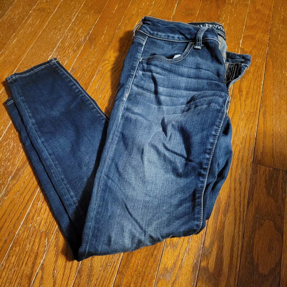 American Eagle Outfitters Dark Blue Skinny Jeans